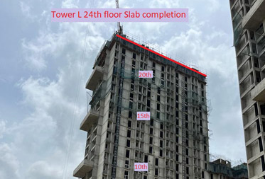 Utopia Paradise Tower L : Milestone Release – On Casting of 24<sup>th</sup> Floor Slab – Status as on 24<sup>th</sup> June 2023
