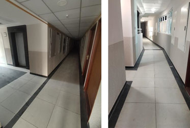 Utopia Paradise : All towers - Corridor false ceiling and painting works in progress - Status as of January 2025