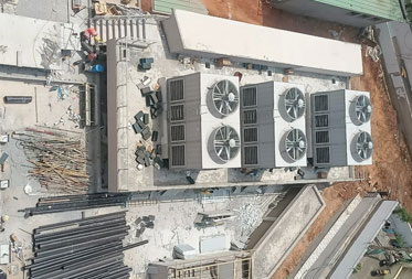  Utopia Paradise : Cooling tower – Equipment fixing works in progress - Status as of February 2025