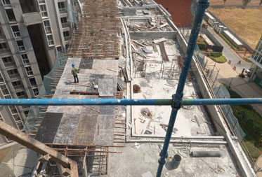Paradise : Above terrace works in progress - Status as of April 2024