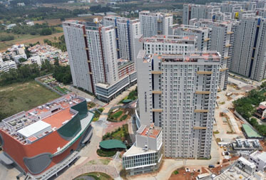 Utopia Paradise : External Elevation Painting QA In Progress - Status as of April 2025