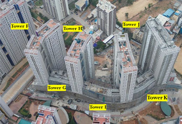 Utopia Paradise : External painting works in progress - Status as of May 2024