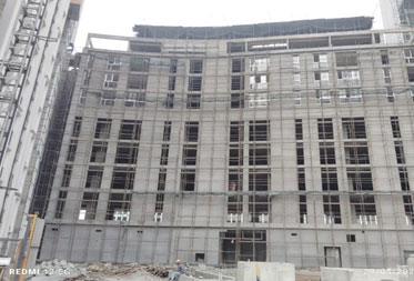 Utopia Paradise : External plastering works in progress - Status as of May 2024