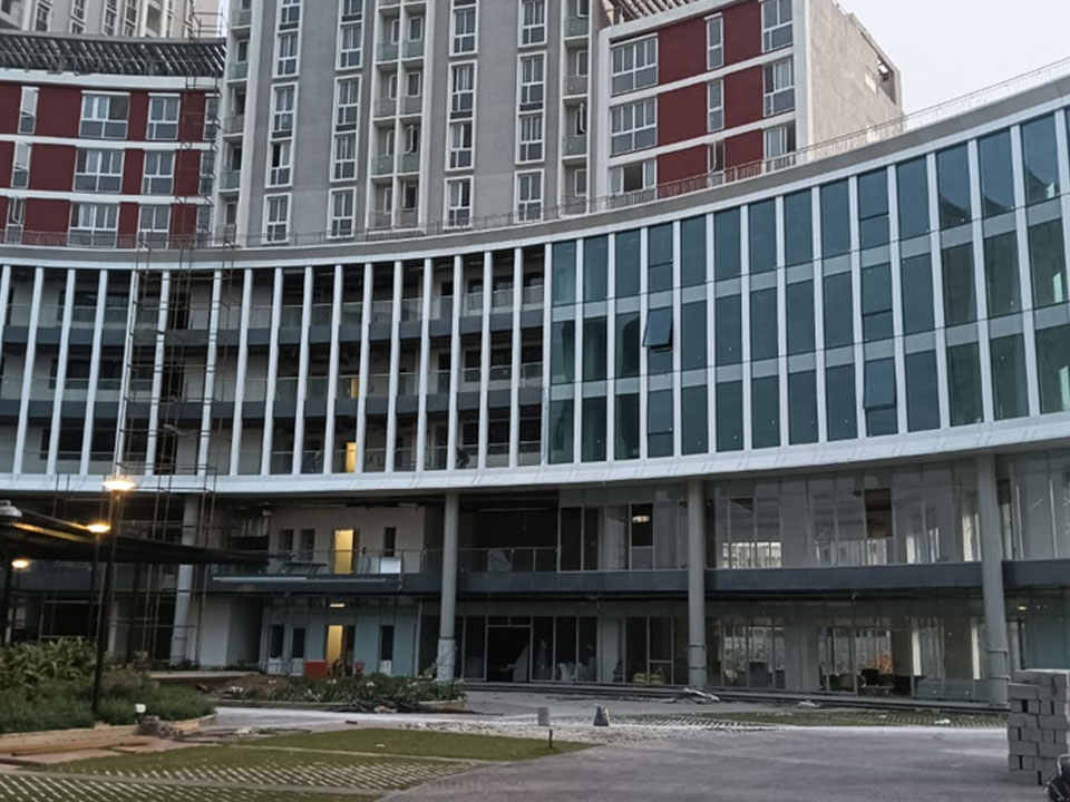 Utopia Paradise : Commercial Facade work in progress - Status as of May 2025