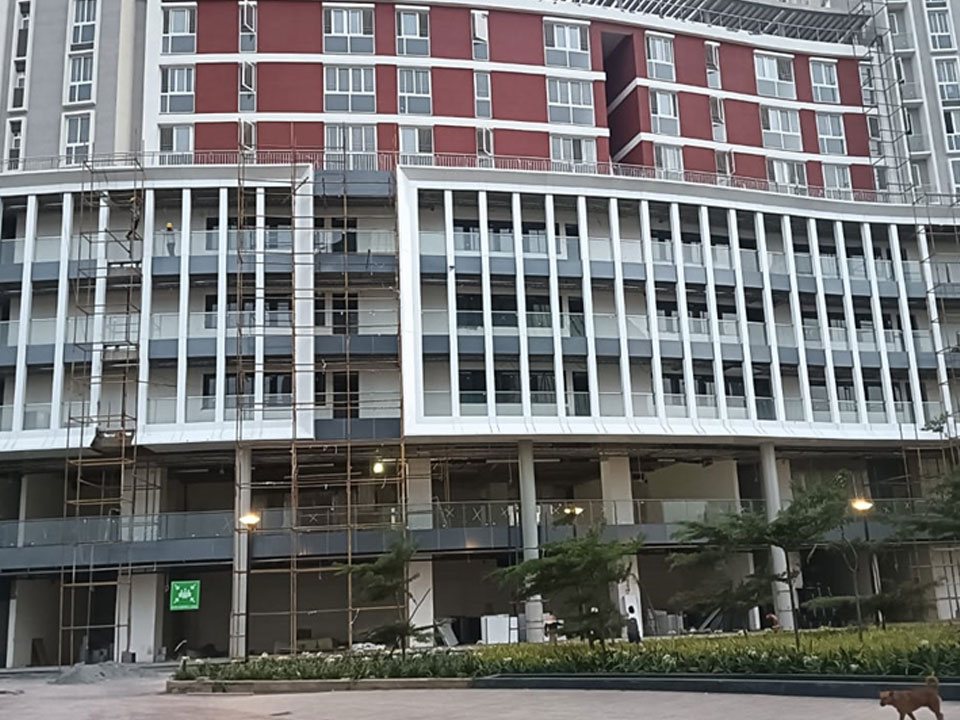 Utopia Paradise : Commercial Facade work in progress - Status as of May 2025