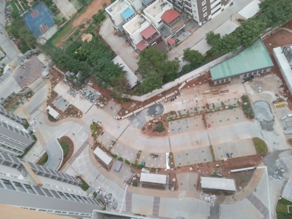Utopia Paradise : Landscape works and compound wall painting works in progress - Status as of May 2025