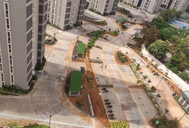 Utopia Paradise : Landscape works and compound wall painting works in progress - Status as of June 2025