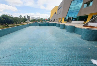 Clubhouse : Swimming pool QA Inspection in progress - Status as of July 2023