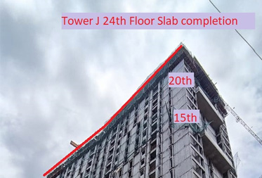 Utopia Paradise Tower J : Milestone Release – On Casting of 24<sup>th</sup> Floor Slab – Status as on 7<sup>th</sup> July 2023