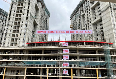 Utopia Paradise Tower I : Milestone Release – On Casting of 8<sup>th</sup> Floor Slab – Status as on 18<sup>th</sup> July 2023