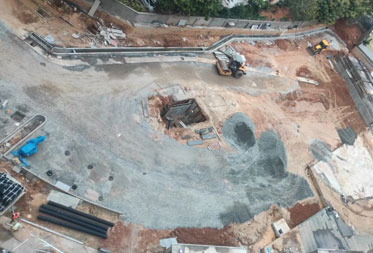 Utopia Paradise : Hardscape works in progress - Status as of July 2024