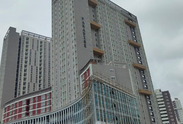 Utopia Paradise : Commercial Facade work in progress - Status as of July 2025