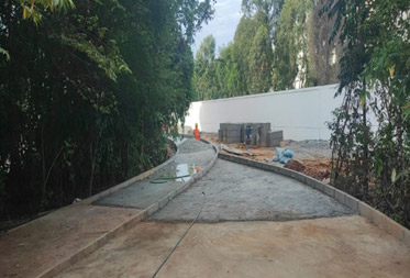 Eden : East Garden pathway works - Status as of August 2023