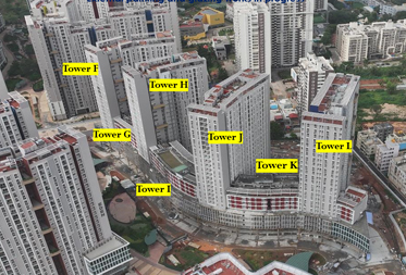 Utopia Paradise : External painting and glazing works in progress - Status as of August 2024