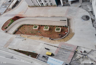 Utopia Paradise : Courtyard area Landscaping works in progress - Status as of August 2024