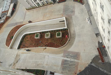 Utopia Paradise : Courtyard area Landscaping works in progress - Status as of September 2024