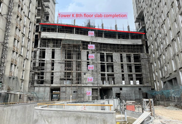 Utopia Paradise Tower K : Milestone Release On Casting of 8<sup>th</sup> Floor Slab – Status as on 11<sup>th</sup> October 2023