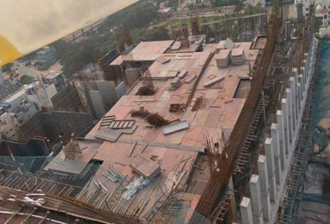 Utopia Elysium : 16<sup>th</sup> to 17<sup>th</sup> floor shear wall casting and slab shuttering WIP - Status as of October 2024