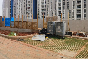 Utopia Paradise : Transformer yard fencing works in progress - Status as of October 2024