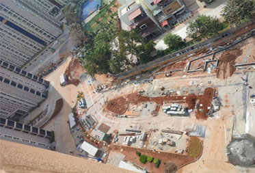 Utopia Paradise : West side Car parking pavers fixing works in progress - Status as of November 2024