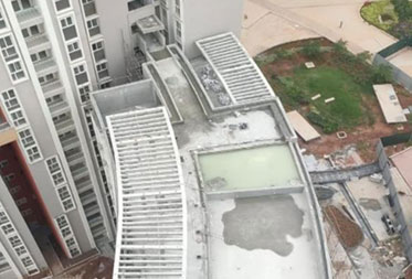 Utopia Paradise : Swimming pool waterproofing works completed and tile works scheduled to commence - Status as of November 2024