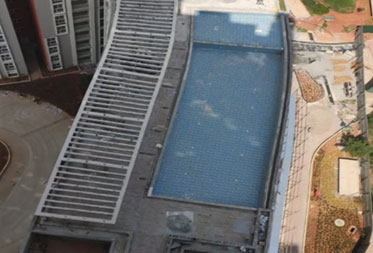 Utopia Paradise : Swimming pool waterproofing works completed and tile works scheduled to commence - Status as of December 2024